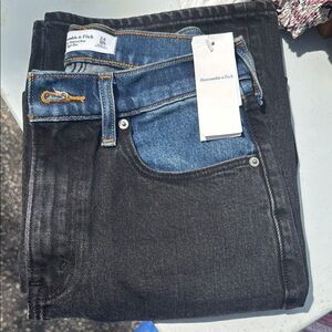 Abercrombie & Fitch Slim Black and Blue Jeans